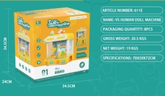 611E  HỘP MÁY ĐIỀU KHIỂN GẮP THÚ NHỒI BÔNG 2 NGƯỜI, CÓ CHÂN