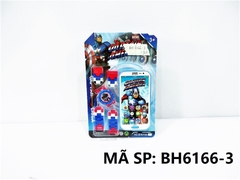 BH6166-3 VĨ ĐỒNG HỒ PIN + ĐT SN AVENGER Captain America BH6166-