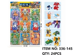 336-145 VỈ RÁP ROBO BIẾN HÌNH XE 9C ĐỦ MẪU