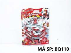 BQ110 VỈ XE CỨU HỎA, MÁY BAY, MOTO TRỚN 12C City Fire Brigade