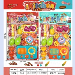 3306A VỈ BẾP DÍNH, BẾP GAS NƯỚNG, BÀN, GHẾ, THỚT + 2C LY