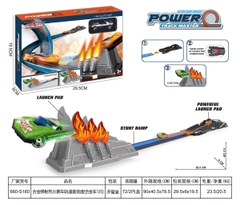 660-S160  HỘP ĐƯỜNG RAY XE HƠI  + 1C XE + BỆ PHÓNG