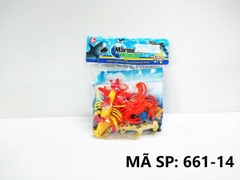 661-14A1  TÚI THÚ BIỂN 10C (TÔM, CUA, CÁ MẬP, CÁ HEO, HẢI MÃ) (PVC)