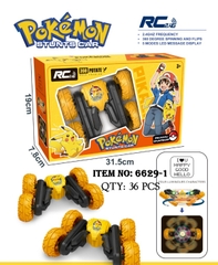 6629-1  HỘP XE ĐỊA HÌNH BƯỚM ĐIỀU KHIỂN 7 ĐỘNG TÁC, CÓ SẠC, XOAY 360 ĐỘ POKEMON