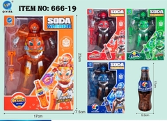 666-19  HỘP RÁP ROBO BIẾN HÌNH CHAI NƯỚC NGỌT 1C