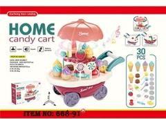 668-91  HỘP BẾP XE ĐẨY KEM PIN