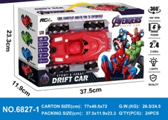 6827-1  HỘP XE ĐỊA HÌNH NHỆN ĐIỀU KHIỂN 7 ĐỘNG TÁC, CÓ SẠC, BÁNH XOẮN, PHUN KHÓI