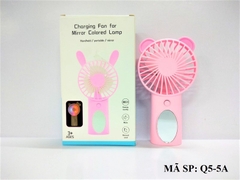 Q5-5A HỘP QUẠT BÀN PIN + GƯƠNG + SẠC USB Q5-1A, Q5-2A, Q5-3A, Q5-4A, Q5-6A, Q5-7A, Q5-8A, Q5-9A