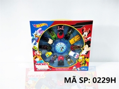 _0229H HỘP XE HƠI SẮT TRỚN 12C CHUỘT MICKEY ĐỦ MẪU 0229S