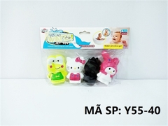 Y55-40 TÚI CHÍT 4C ĐỦ MẪU (ẾCH, MÈO KITTY, CÚ MÈO, THỎ) (PVC) Water