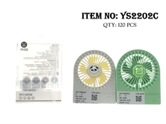 YS2202C HỘP QUẠT BÀN PIN GẤU, ẾCH + SẠC USB