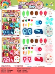 611-83 VỈ BẾP GAS ĐÔI, CHẢO, TỦ LẠNH, BÀN 4 GHẾ, TRÁI CÂY DÍNH + 1C ĐẦU BẾP