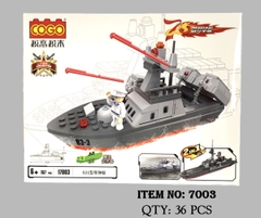 7003  HỘP LOGO RÁP TÀU QUÂN SỰ 167 MIẾNG