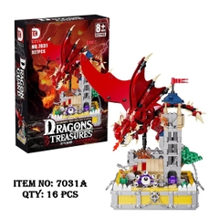 7031A  HỘP LOGO RÁP LÂU ĐÀI RỒNG 927 MIẾNG