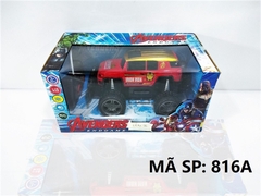 816A HỘP XE HƠI SN IRON MAN ĐỊA HÌNH ĐIỀU KHIỂN 7 ĐỘNG TÁC, CÓ SẠC, TL 1:16 NO:81
