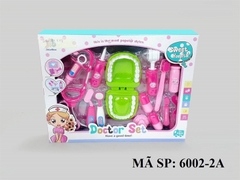 6002-2 HỘP BÁC SĨ KHÁM RĂNG TAI NGHE+ BÀN CHẢI, DAO, KÉO
