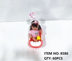 8586 LƯỚI THAU TẮM BÉ GÁI CHỚP MẮT + 1C CHÍT VỊT