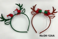 DK-12AA  TÚI 2C CÀI TÓC NOEL SỪNG TUẦN LỘC