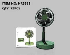 HR5583 HỘP QUẠT BÀN PIN NÂNG HẠ CHIỀU CAO + TREO CÓ SẠC