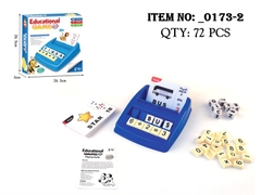 _0173-2 HỘP TRÒ CHƠI THẺ BÀI ĐÁNH VẦN TIẾNG ANH + TOÁN HỌC 2 IN 1