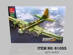61055 HỘP LOGO RÁP MÁY BAY QUÂN SỰ 886 MIẾNG