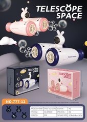 777-12  HỘP THỔI XÀ BÔNG PIN ỐNG DÒM THỎ PHI HÀNH GIA