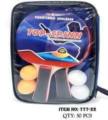 777-22  TÚI VỢT BÓNG BÀN 2C + 4 TRÁI BÓNG