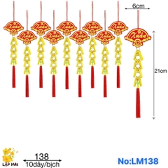LM138 QUẠT XUÂN NỈ PHÁO VÀNG NHÍ (TÚI 10 DÂY)