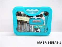 6658AB-1 HỘP VALI KỀM BÚA, KHOAN, CHÌA KHÓA, TUA VÍT, ỐC Tool Set (XANH)