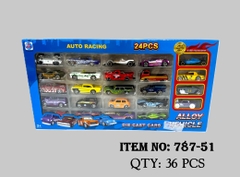 787-51  HỘP XE HƠI SẮT TRỚN 24C ĐỦ MẪU