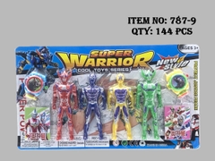 787-9  VỈ SIÊU NHÂN 4T + 2C ĐỒNG HỒ BẮN ĐĨA