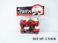 LY018 TÚI XE CÔNG TRÌNH CỨU HỎA TRỚN 4C ĐỦ MẪU + ỐC VÍT (PVC)