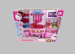 2801HK HỘP NHÀ BẾP PIN LÒ NƯỚNG, MÁY HÚT KHÓI, BỒN RỬA CHÉN , NỒI , CHẢO , KỆ ĐỰNG GIA VỊ ( HELLO KITTY )