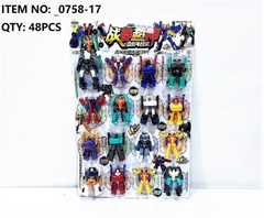 _0758-17 VỈ RÁP ROBO BIẾN HÌNH XE 16C ĐỦ MẪU