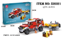 52021 HỘP LOGO RÁP XE CỨU HỎA KÉO XE 271 MIẾNG JIE STAR