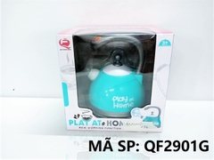 QF2901G HỘP BẾP ẤM NƯỚC PIN PHUN KHÓI Play At Home (XANH)