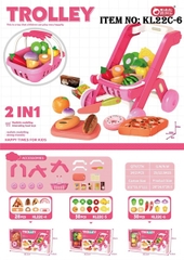 KL22C-6 HỘP BẾP DÍNH XE ĐẨY + GIỎ SIÊU THỊ 2 IN 1