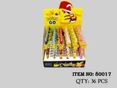 80017  HỘP BÚT VIẾT BI BẤM MÀU TÍM POKEMON 48C 0.5mm