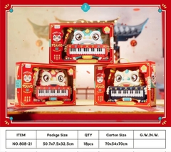 808-21  HỘP ĐÀN ORGAN 32 PHÍM CON LÂN + MICRO (BAO BÌ TIẾNG ANH)