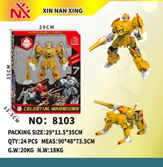 8103  HỘP RÁP ROBO BIẾN HÌNH THÚ (SƯ TỬ)