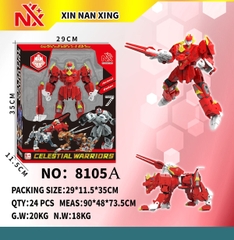 8105A  HỘP RÁP ROBO BIẾN HÌNH THÚ (KỲ LÂN)