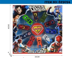 829094  HỘP XE HƠI TRỚN AVENGER SẮT 10C ĐỦ MẪU