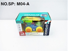 M04-A HỘP XE CÔNG TRÌNH CẨU PIN NHẠC ĐÈN, BÁNH RĂNG Gear Car M03-A