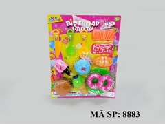 8883 VĨ BẾP BÁNH MÌ HAMBURGER+ KEM+ BÁNH+ DĨA