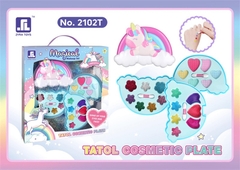 2102T  HỘP PHẤN TRANG ĐIỂM 3 TẦNG NGỰA PONY