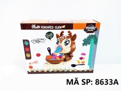 8633A  HỘP ĐẤT SÉT LÀM MÌ + MÁY LÀM MÌ HƯƠU + 10 TÚI   Fawn Colored Clay