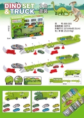 866-505  HỘP XE CONTAINER KHỦNG LONG TRỚN 2 TẦNG CHỞ 6C XE HƠI BIẾN HÌNH ĐƯỜNG ĐUA XE + BIỂN BÁO