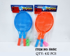 868C  TÚI VỢT CẦU LÔNG 2C + 2 TRÁI BANH