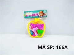 166A TÚI RỔ TÁO TRANG ĐIỂM MẮT KIẾNG, MÁY SẤY, TÚI XÁCH, LƯỢC + 1C BABY NGƯỜI TUYẾT (PVC) Princess