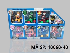 18668-48 HỘP CHÓ CỨU HỘ TRƯỢT VÁN 6C + XE MOTO + 2 NGƯỜI